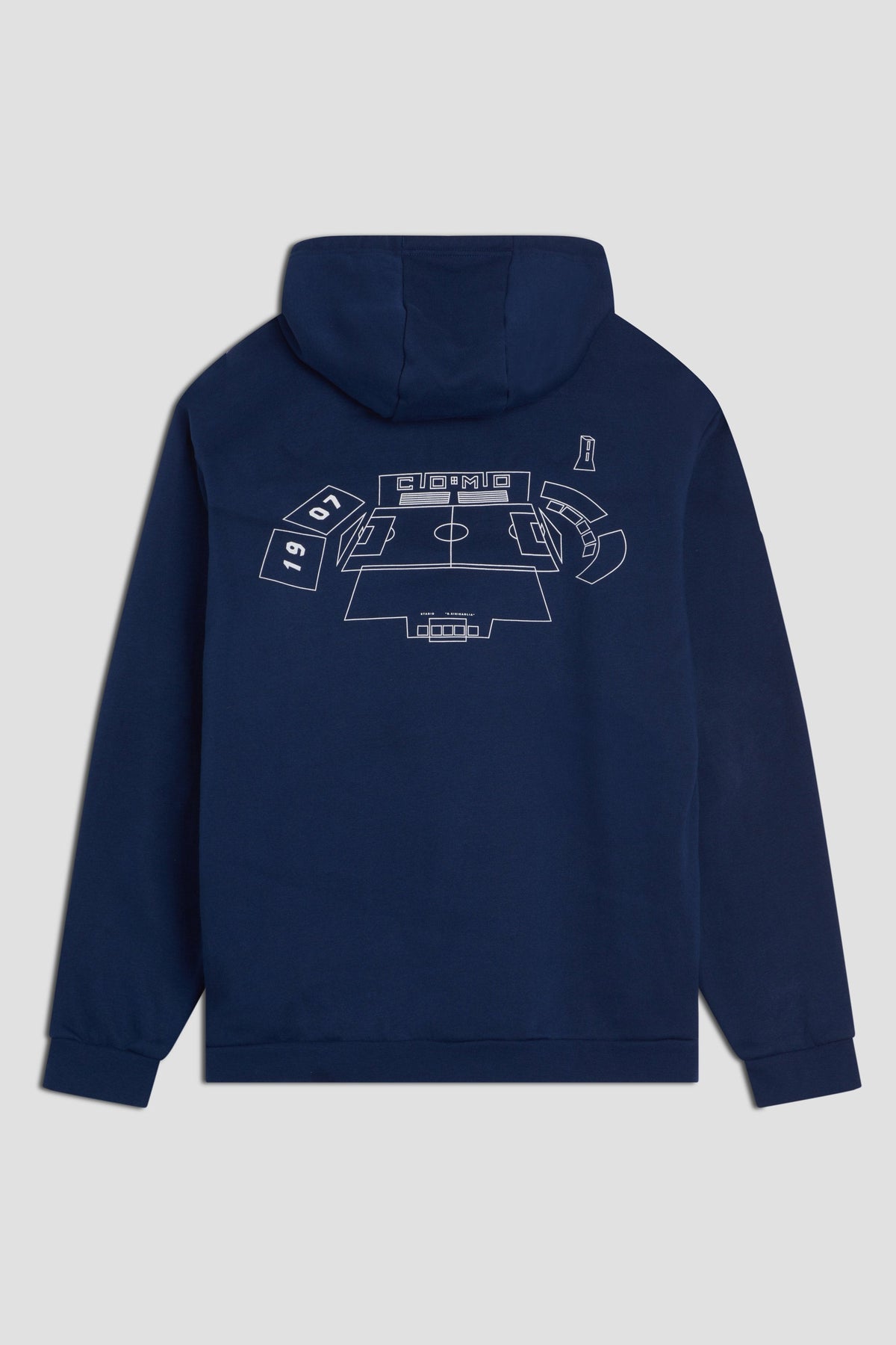 Felpa Navy Con Cappuccio Stadio Distinti Adidas X Como 1907