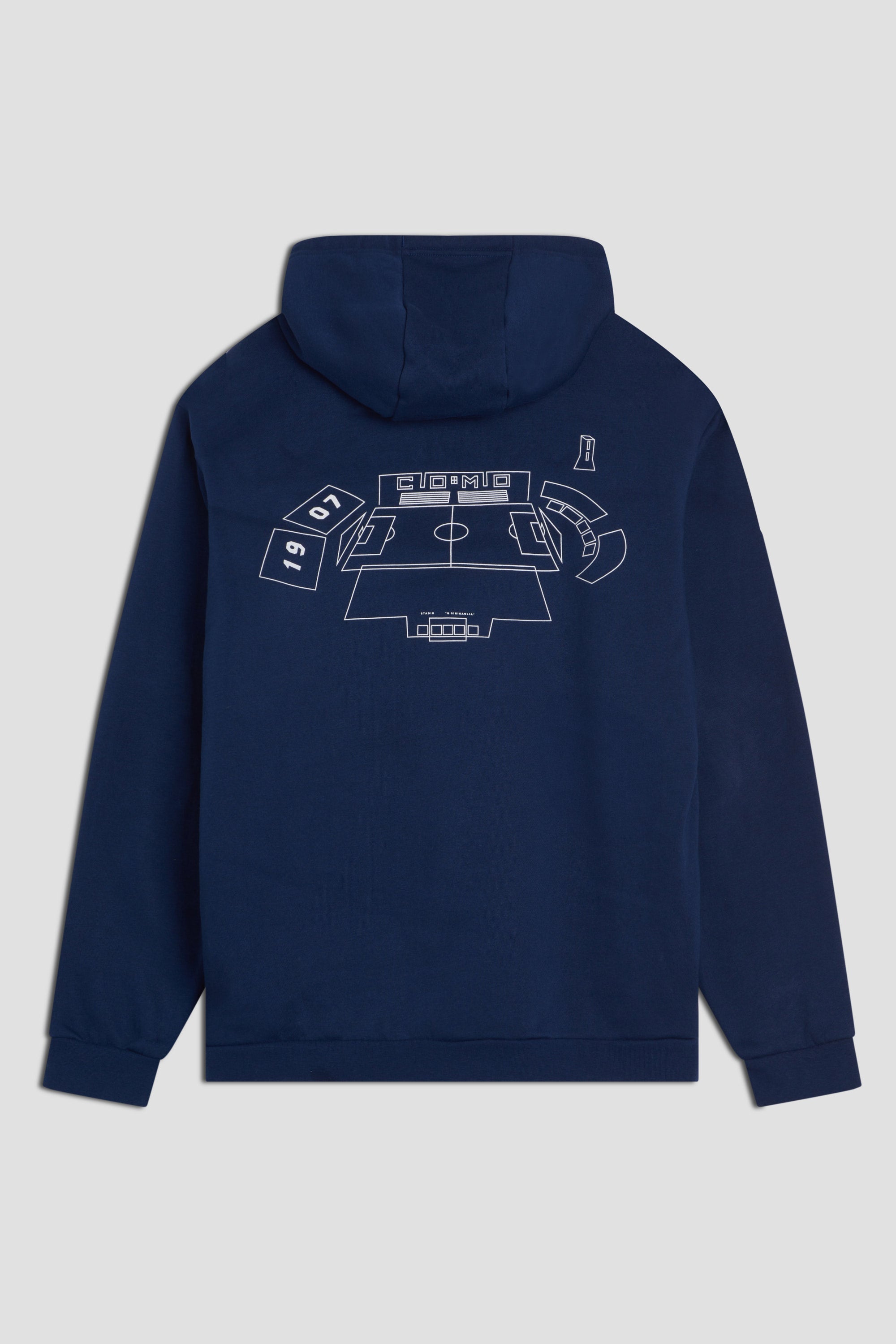 Felpa Navy Con Cappuccio Stadio Distinti Adidas X Como 1907