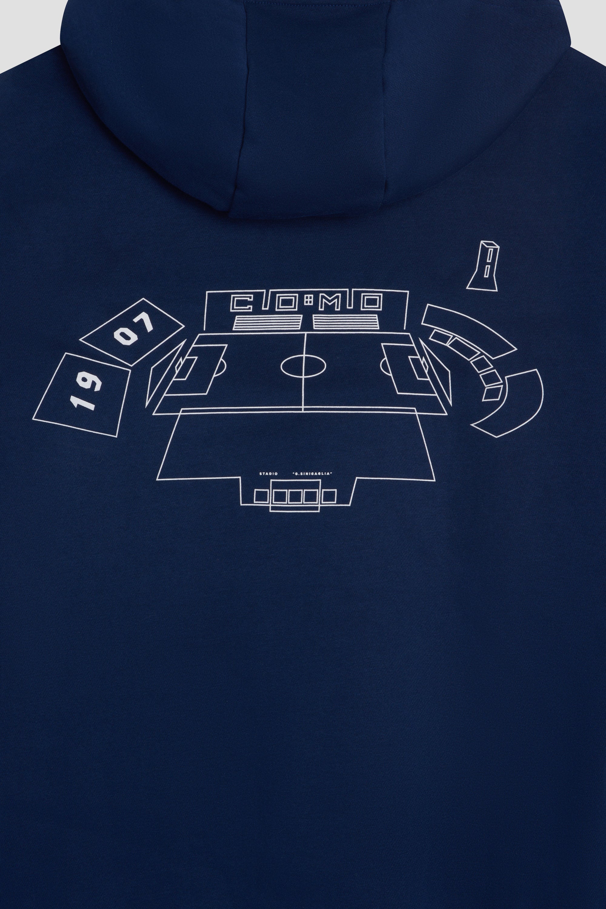 Felpa Navy Con Cappuccio Stadio Distinti Adidas X Como 1907