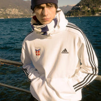 Felpa Bianca Con Cappuccio Crest Adidas X Como 1907