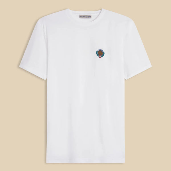 White “Filo di Scozia” Round Neck T-Shirt