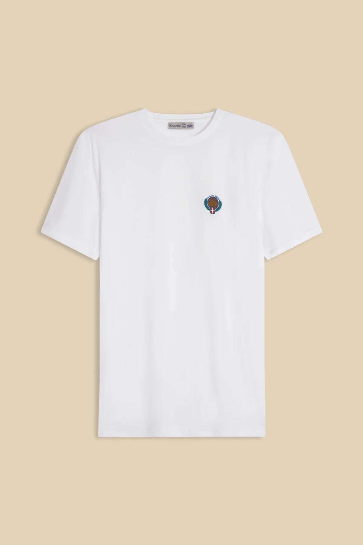 White “Filo di Scozia” Round Neck T-Shirt