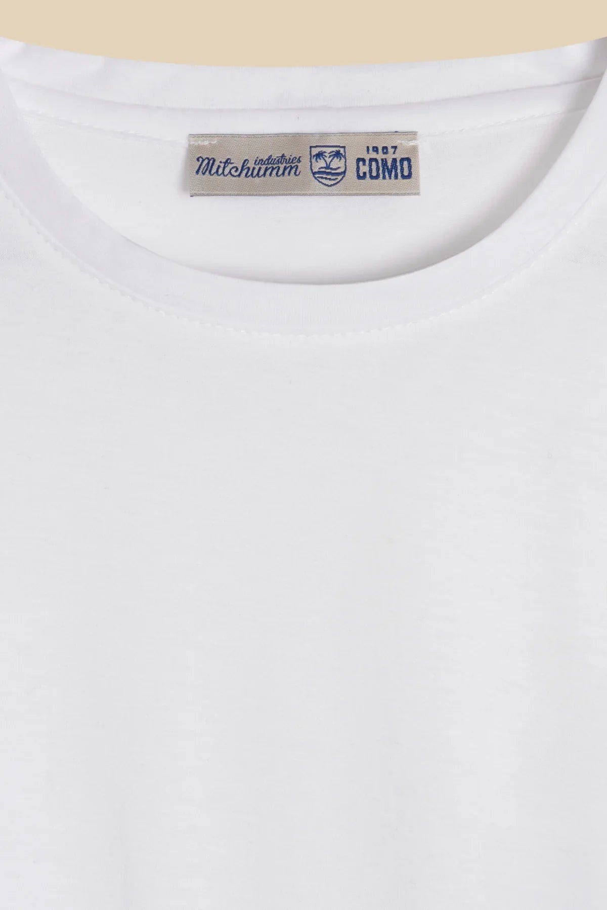 White “Filo di Scozia” Round Neck T-Shirt