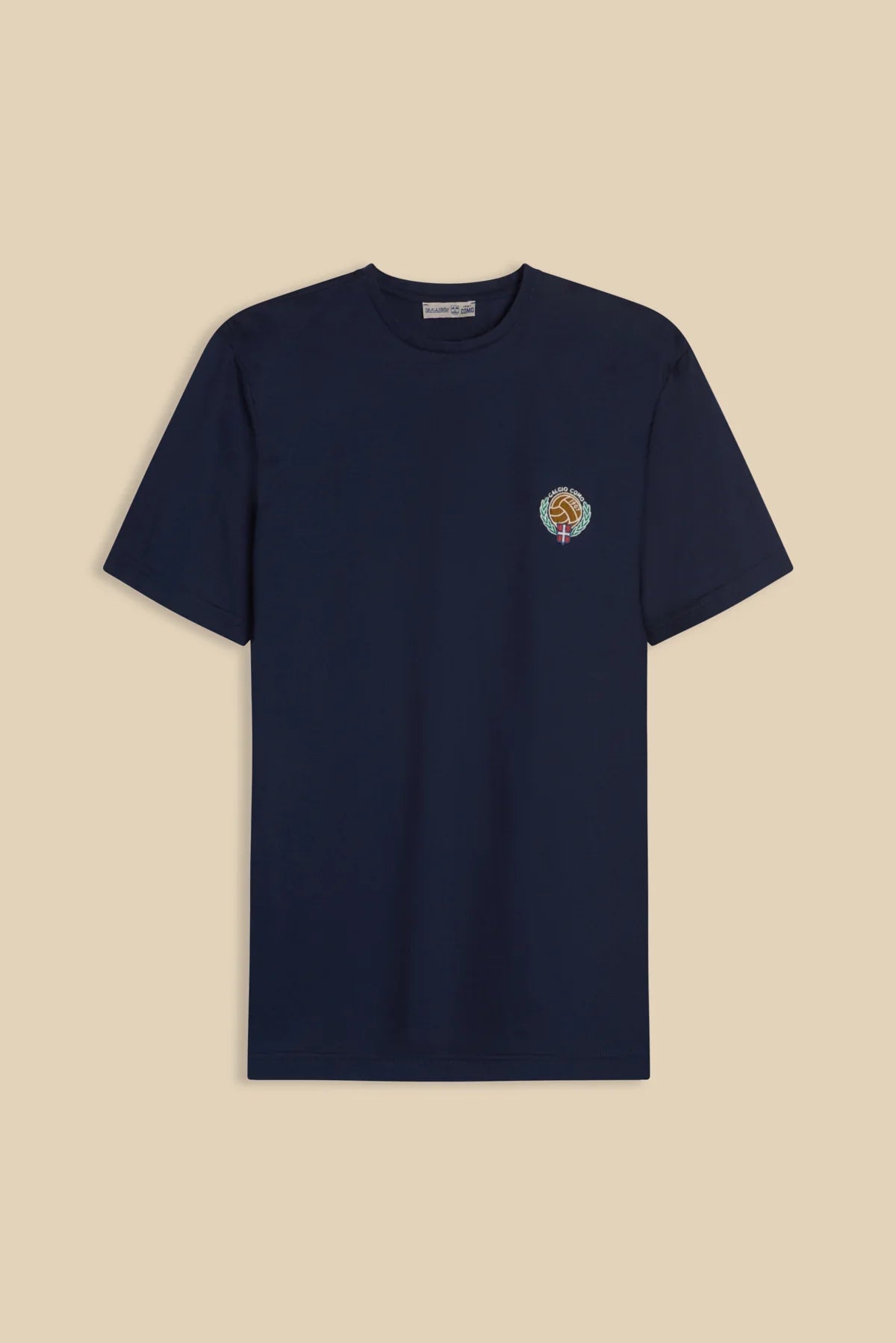 Navy “Filo di Scozia” Round Neck T-Shirt