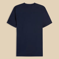 Navy “Filo di Scozia” Round Neck T-Shirt