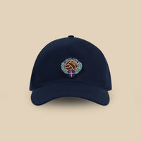 Tailored Linen Cap (Navy Blue)