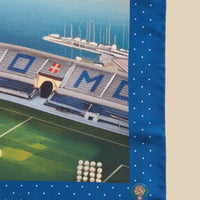 Printed Silk Foulard with Sinigaglia Stadium