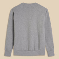 Grey Cotton Training Crew Neck Sweatshirt