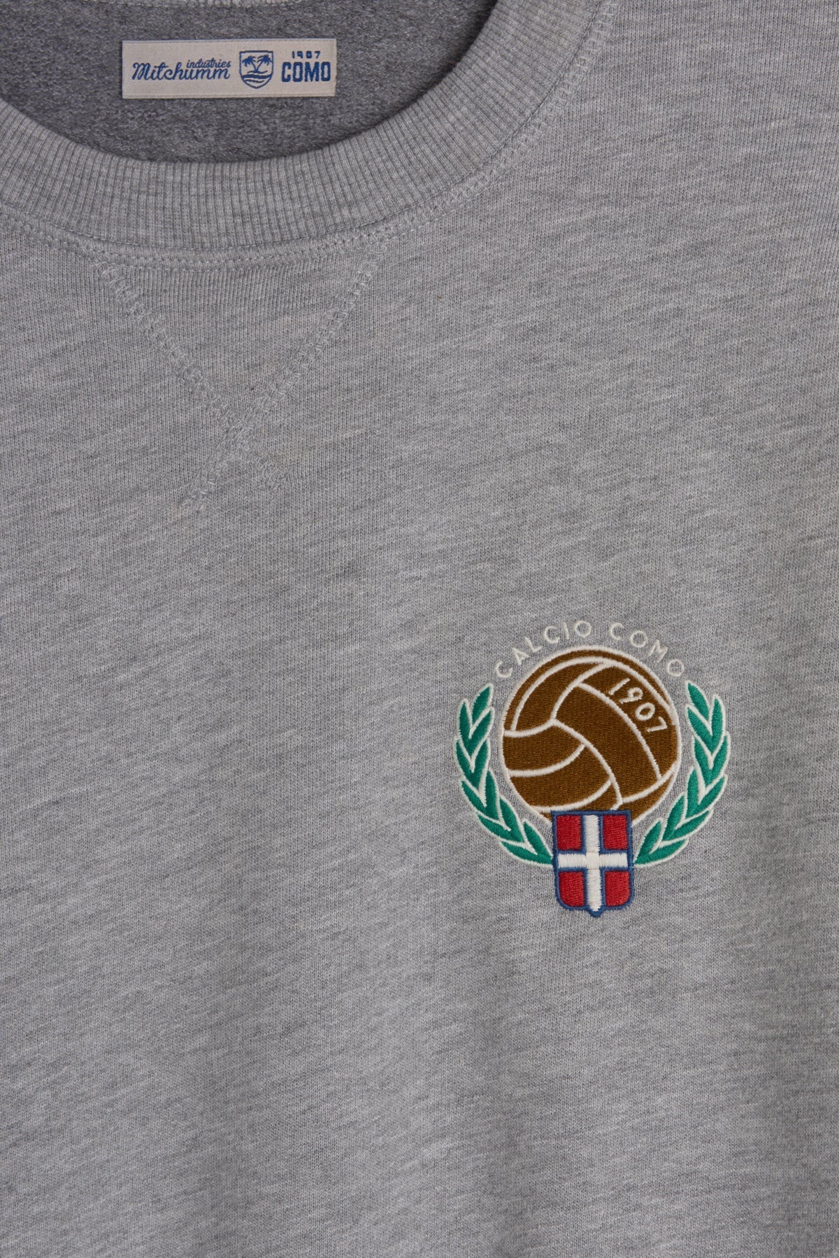 Grey Cotton Training Crew Neck Sweatshirt