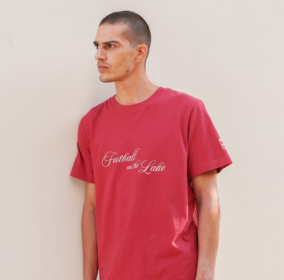 Football on the Lake T-shirt Rosso