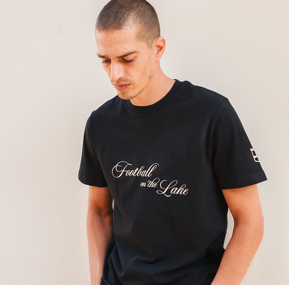 Football on the Lake T-shirt Nero