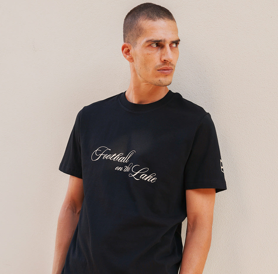 Football on the Lake T-shirt Nero